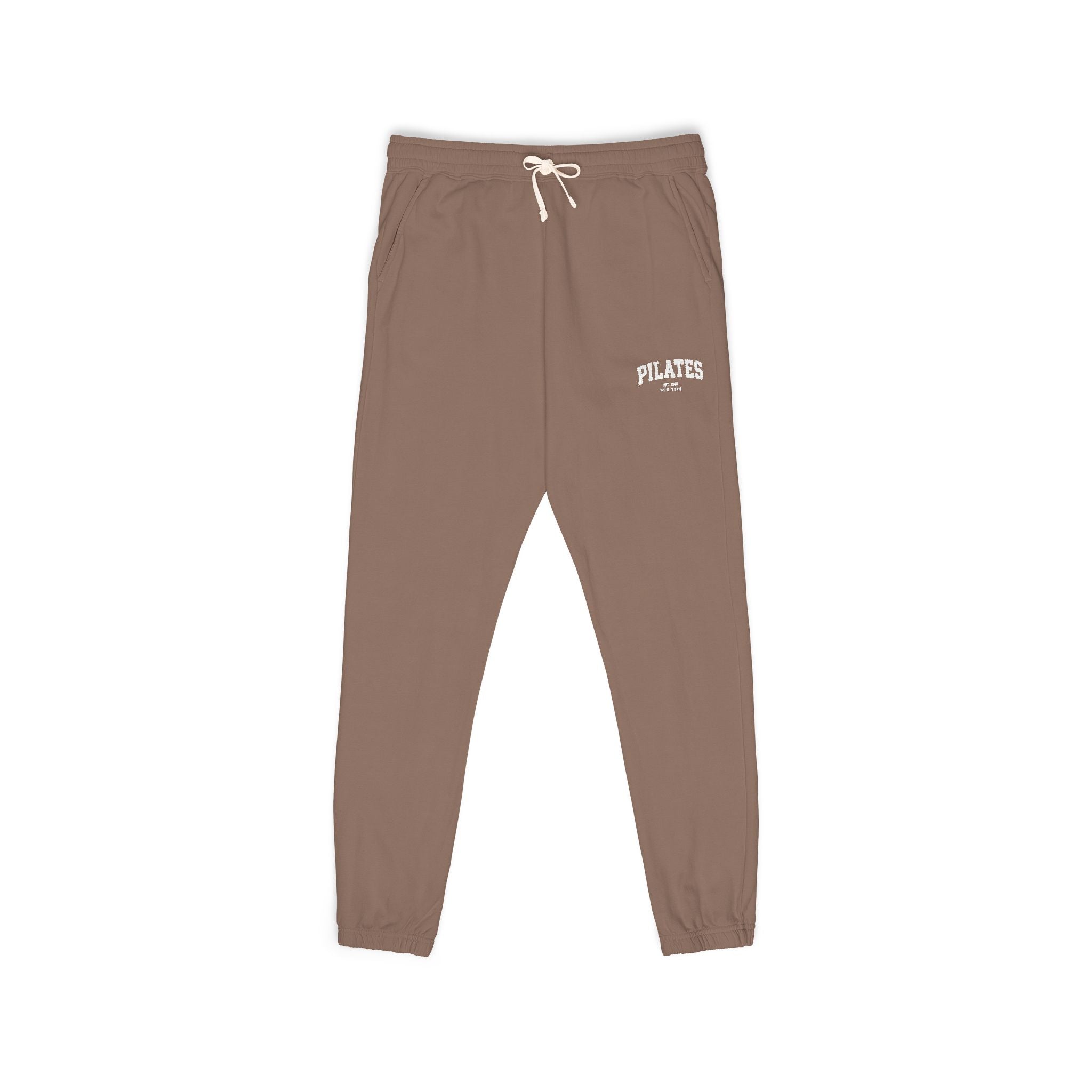 Blush Pink Garment-Dyed Fleece Sweatpants – Relaxed Unisex Joggers