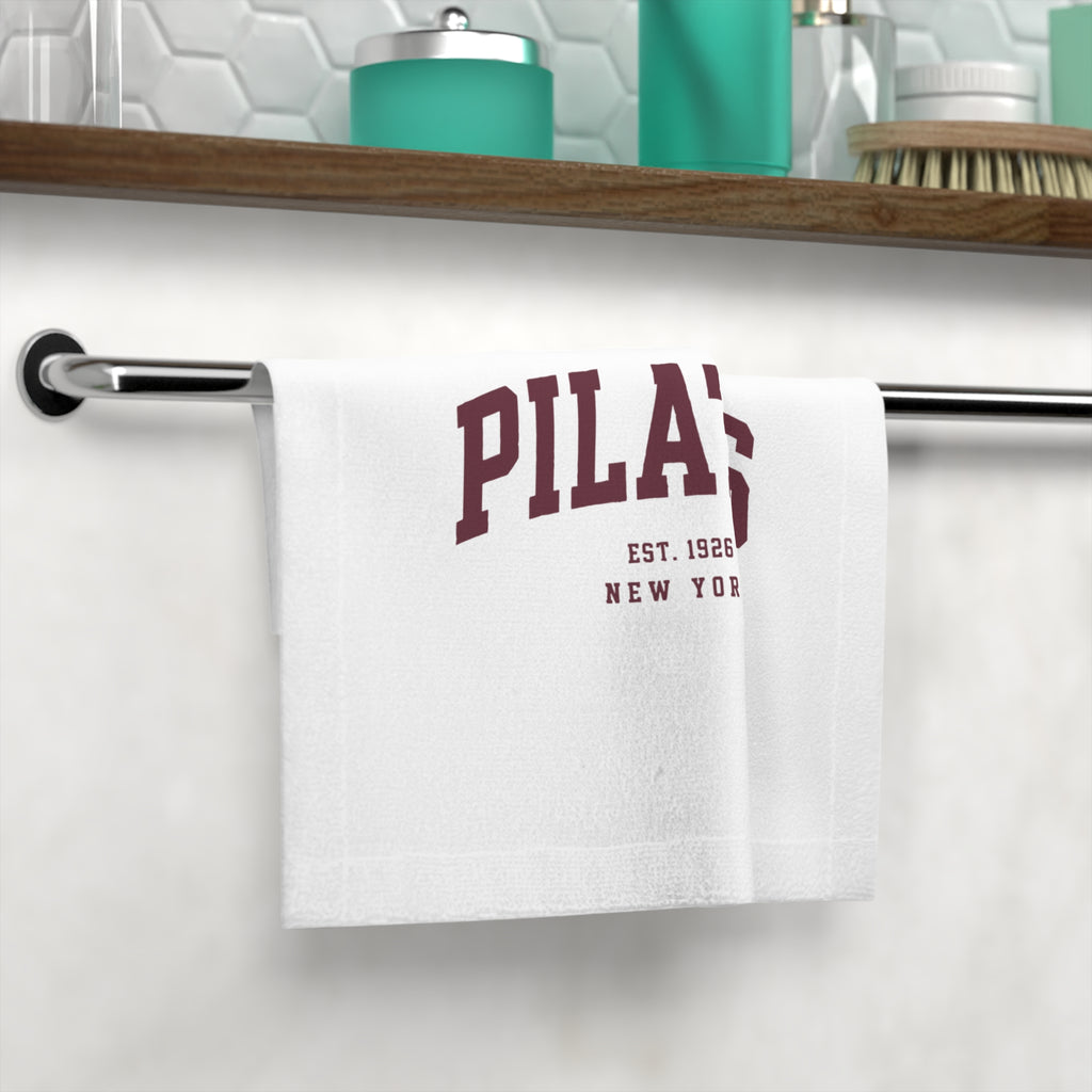Pilates Face Towel — Vintage 'Pilates Est. 1926 New York' Workout Hand Towel