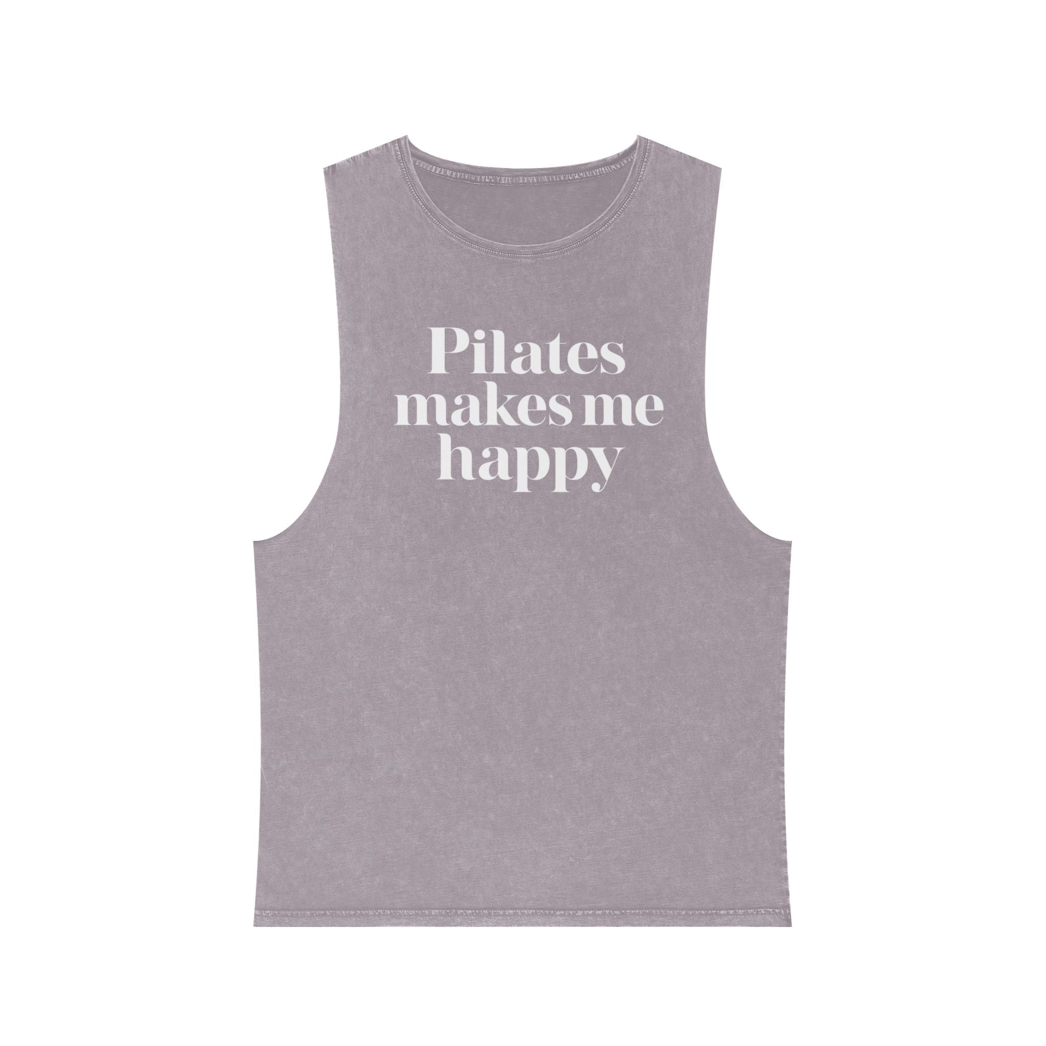 Pilates Health Club Stonewash Tank — Vintage Fitness Tank Top