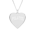 Heart Photo Pendant — Personalized Heart Frame Necklace for Pilates Lovers
