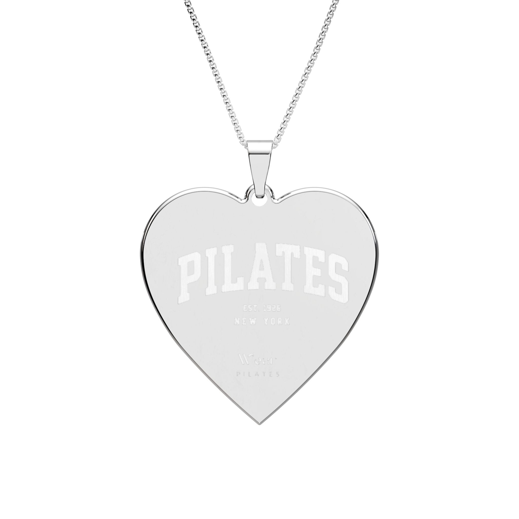 Heart Photo Pendant — Personalized Heart Frame Necklace for Pilates Lovers