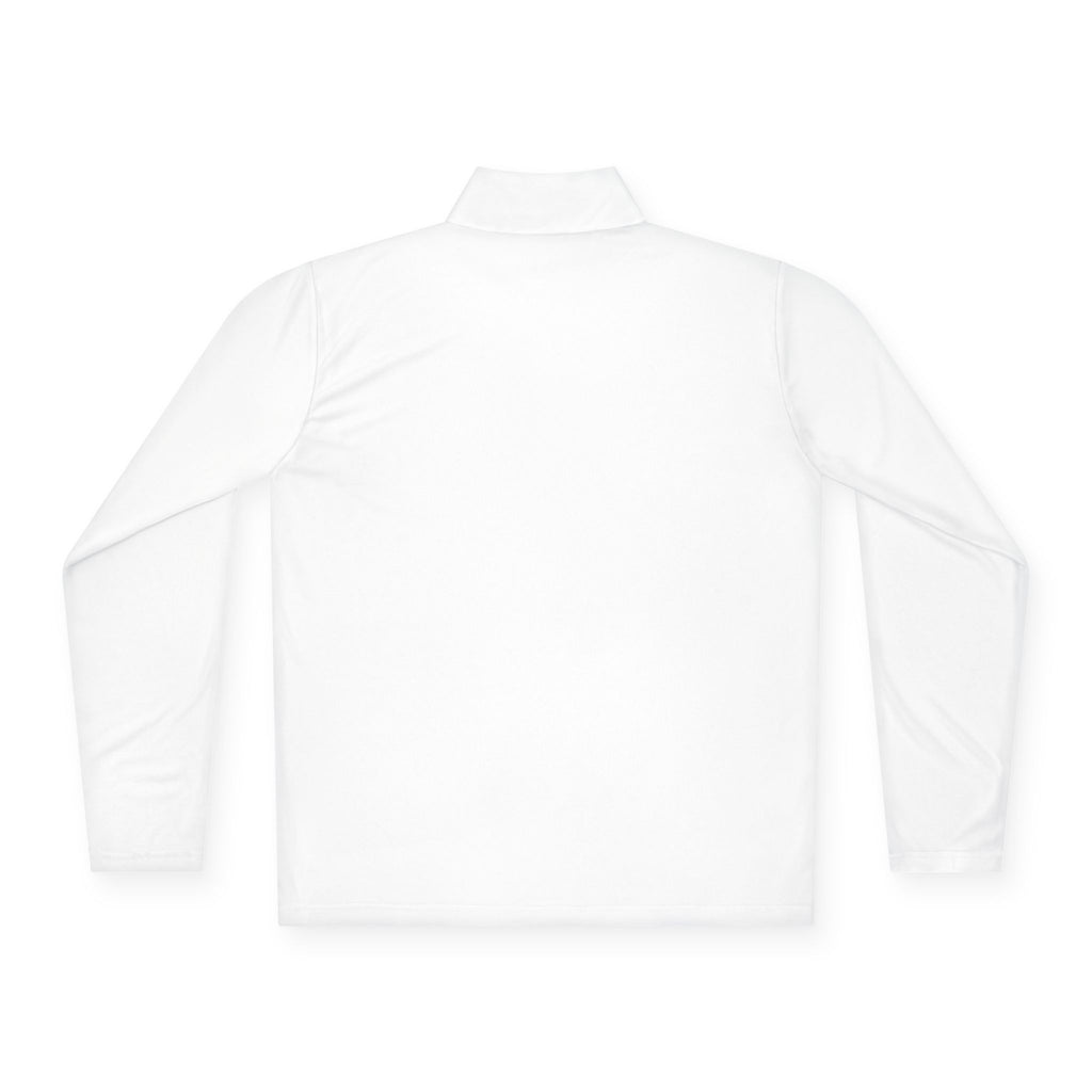 Pilates Quarter-Zip Pullover — Embroidered Fitness Pullover