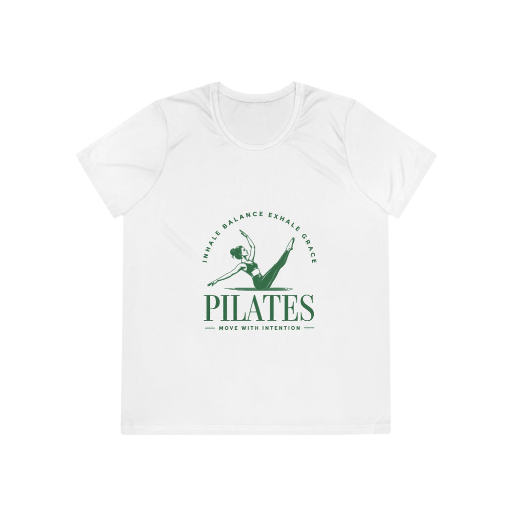 Pilates Ladies Tee — Move With Intention Graphic Shirt