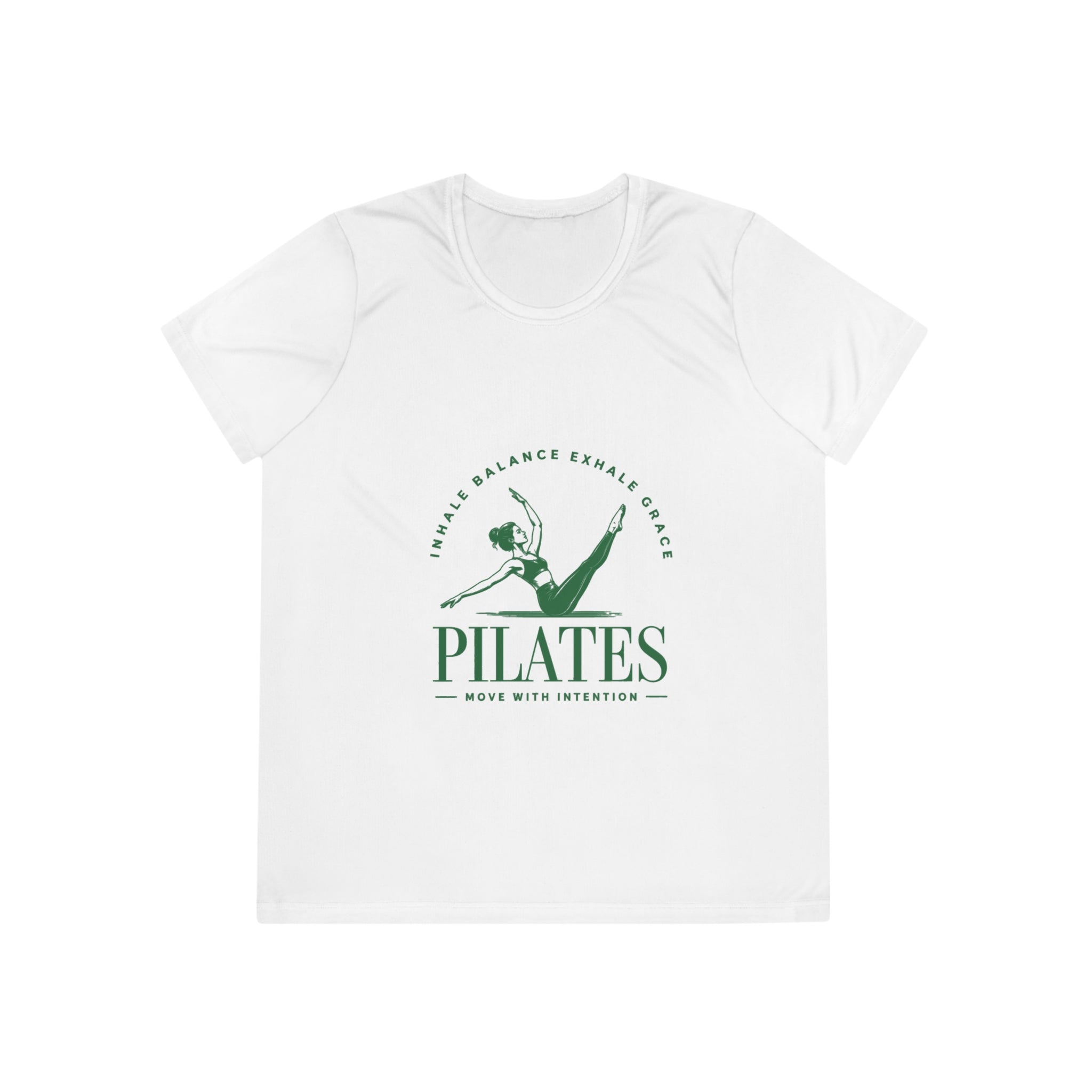Pilates Ladies Tee — Move With Intention Graphic Shirt