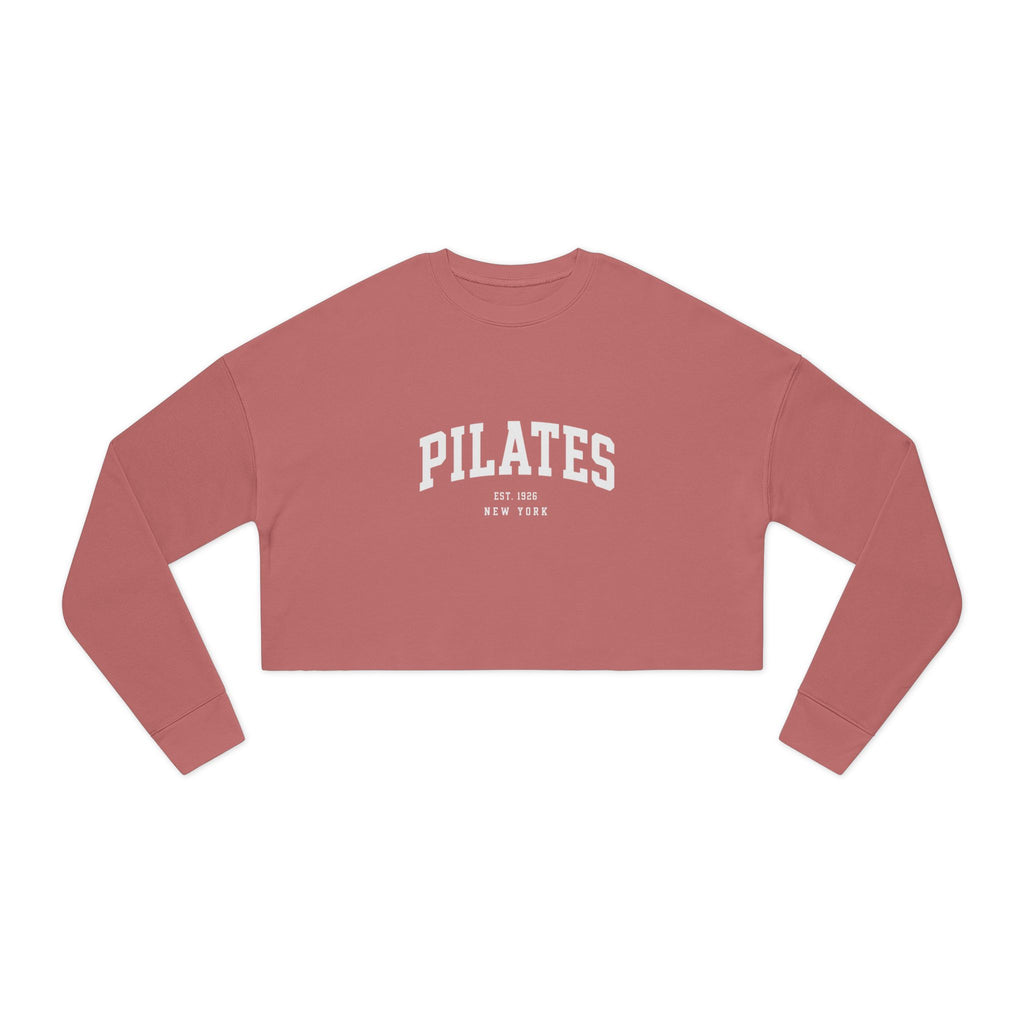 Pilates Cropped Sweatshirt — Women's Cozy Studio Pullover