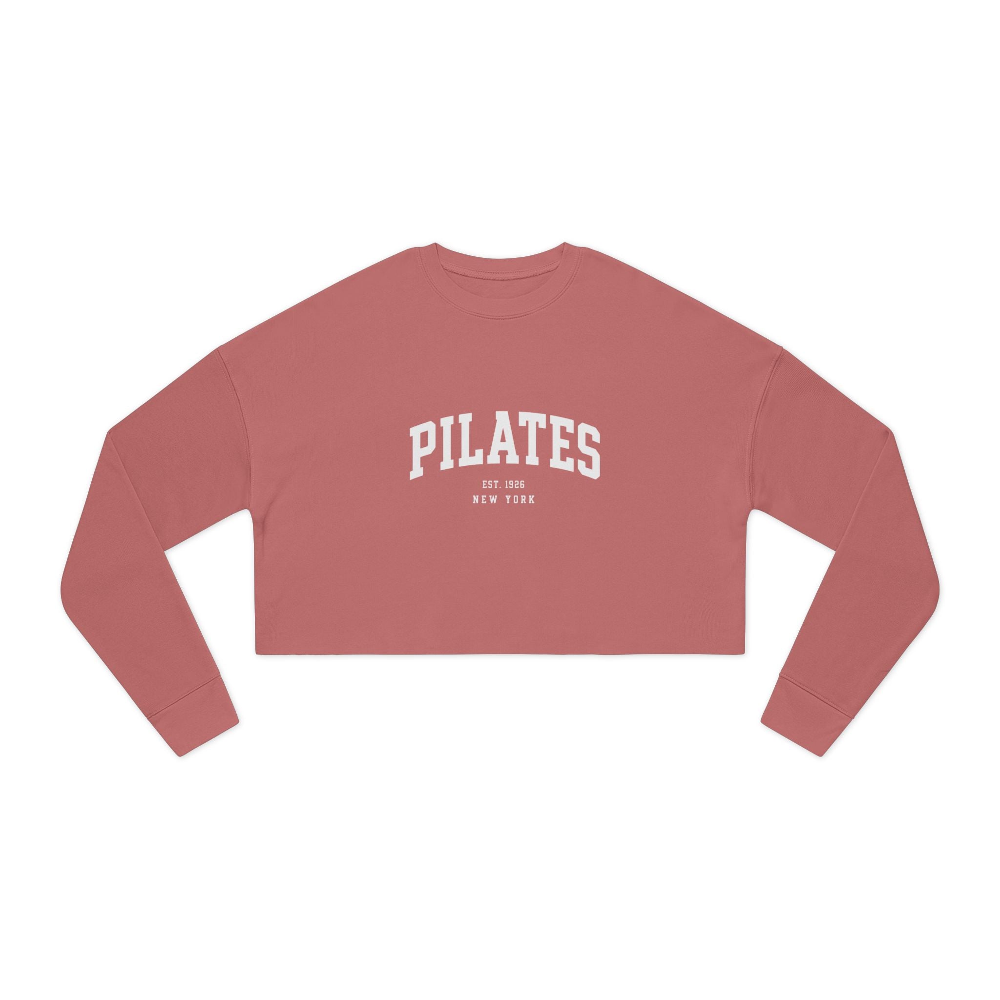 Pilates Cropped Sweatshirt — Women's Cozy Studio Pullover