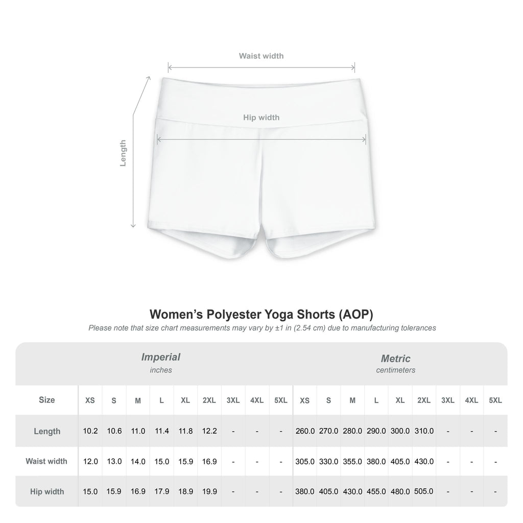 Women's Pilates Yoga Shorts — White Stretch Activewear, 'Wear Pilates' Logo