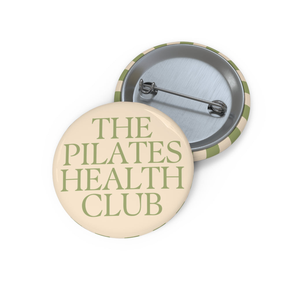 Pilates Health Club Button Pin — Custom Wellness Lapel Pin