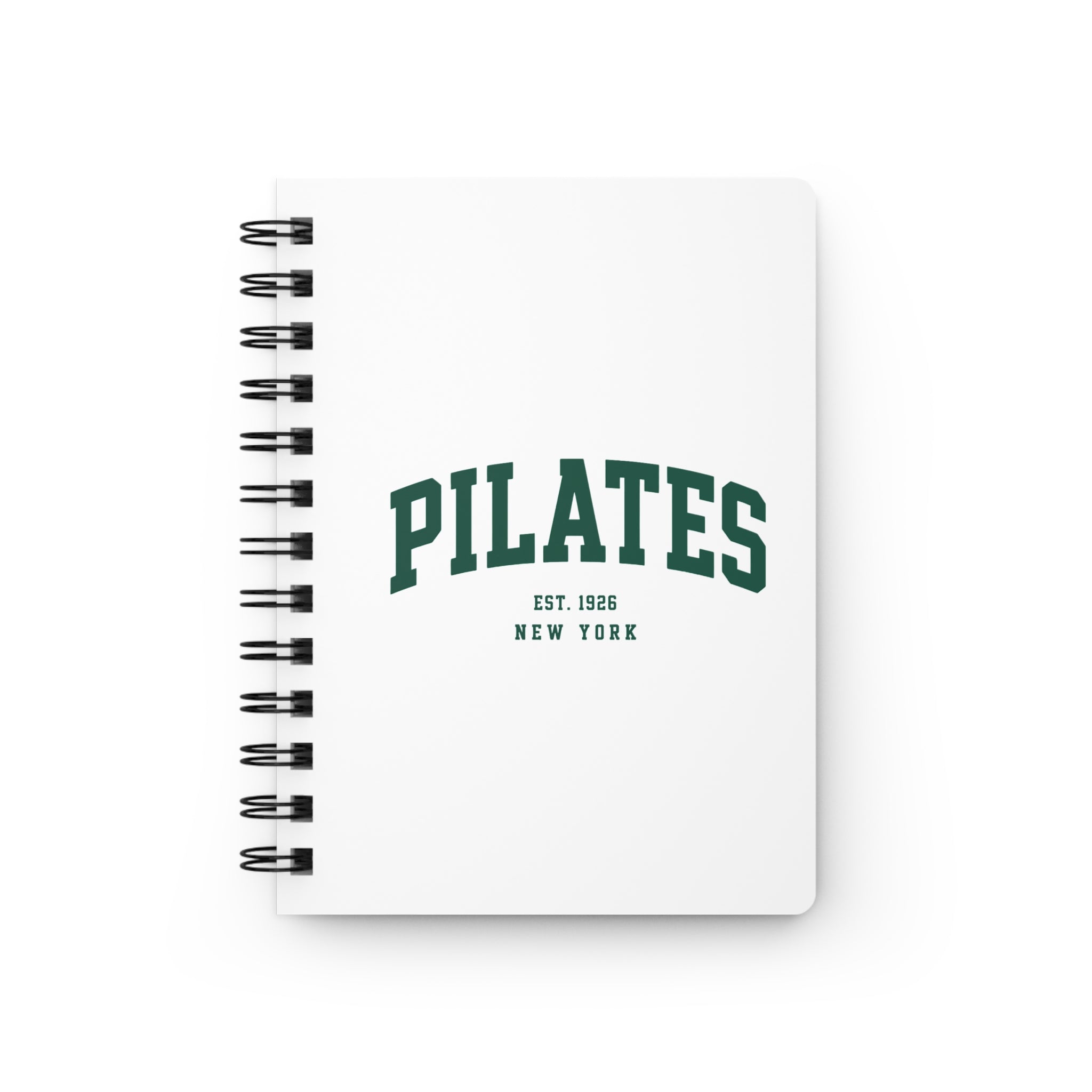 Pilates Spiral Journal – Vintage Collegiate Workout Notebook