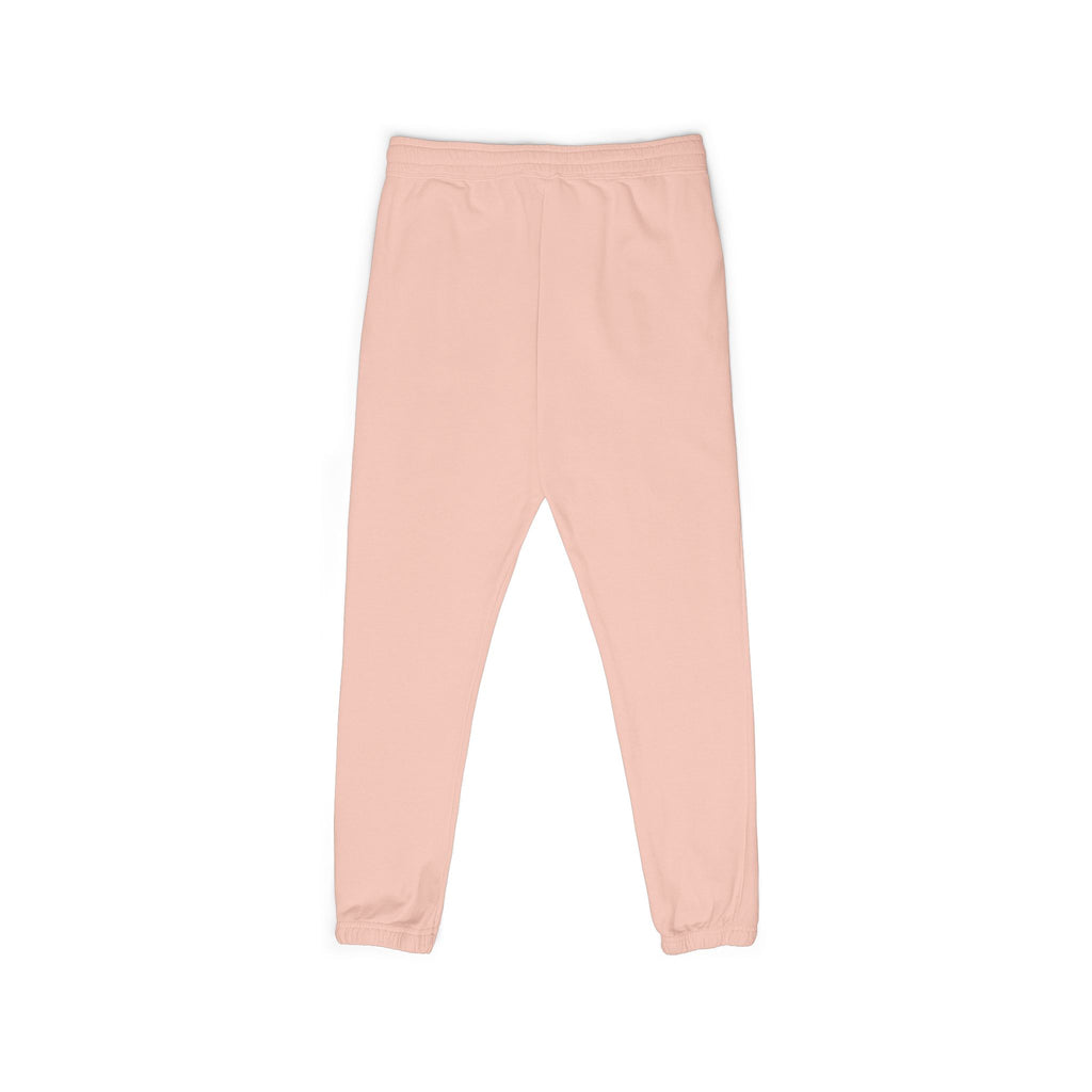 Blush Pink Garment-Dyed Fleece Sweatpants – Relaxed Unisex Joggers