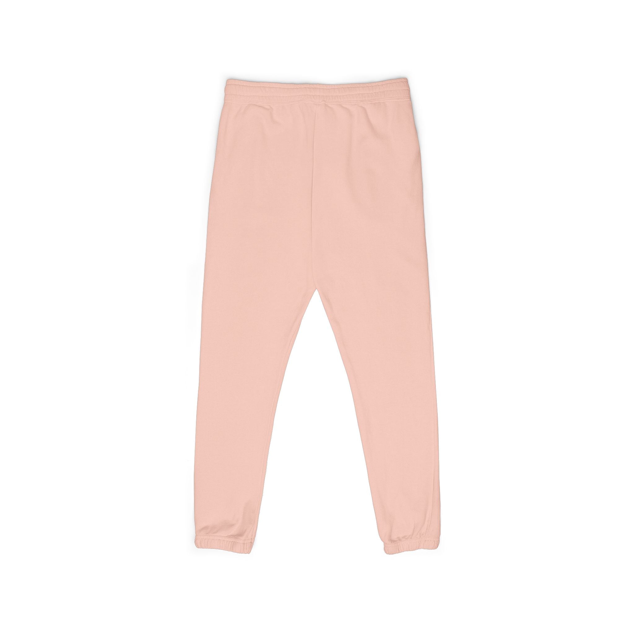 Blush Pink Garment-Dyed Fleece Sweatpants – Relaxed Unisex Joggers