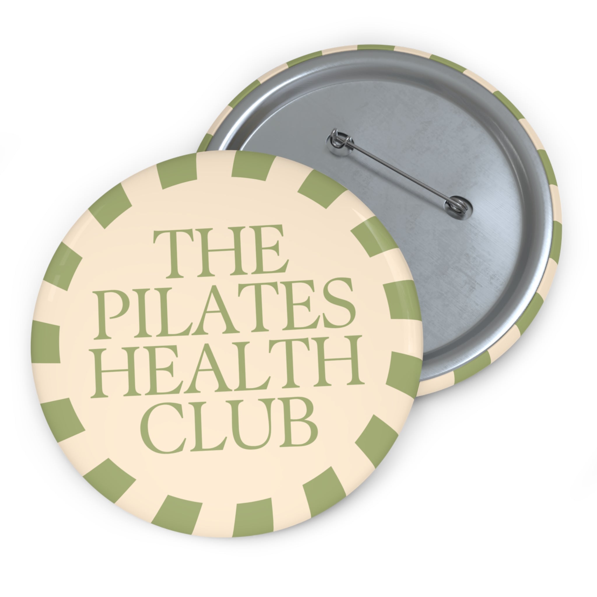 Pilates Health Club Button Pin — Custom Wellness Lapel Pin