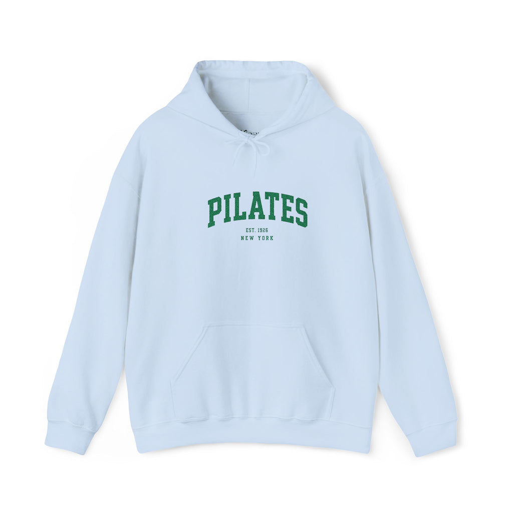 Pilates Hoodie - Vintage Green 'Pilates' Athletic Pullover