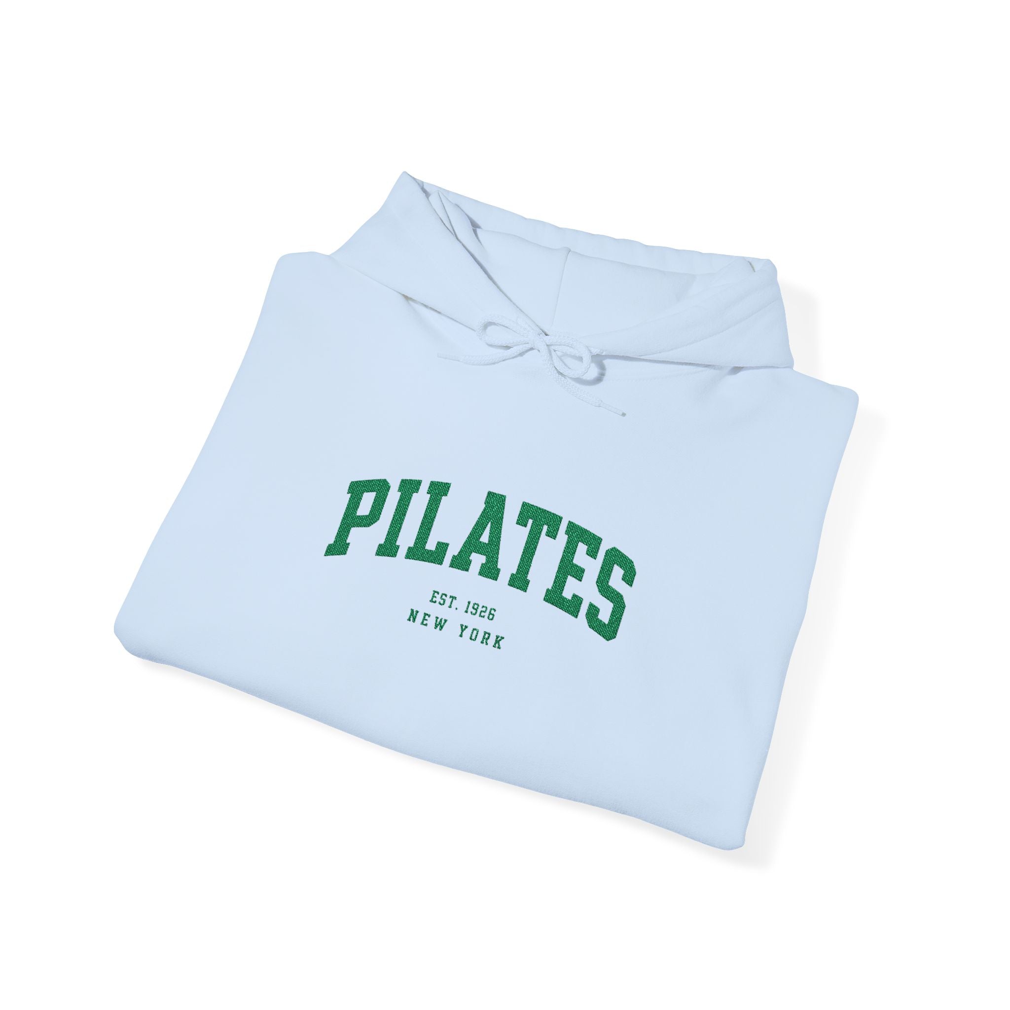 Pilates Hoodie - Vintage Green 'Pilates' Athletic Pullover