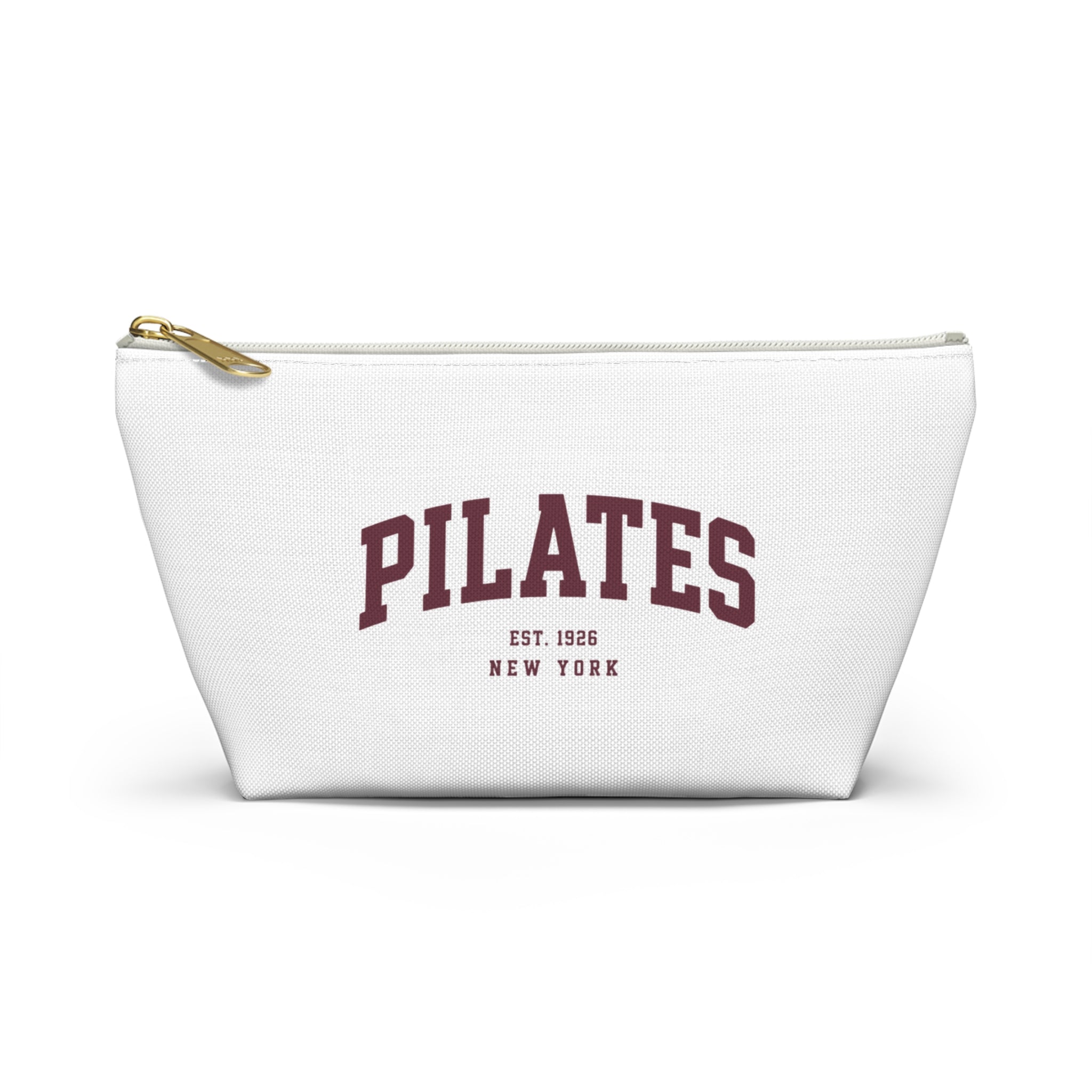Pilates Canvas Accessory Pouch — T‑Bottom Makeup & Gym Bag