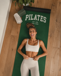 Pilates Rubber Yoga Mat — Non‑Slip Green Exercise Mat