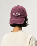 Pilates Vintage Embroidered Cap — Washed Grey Baseball Hat
