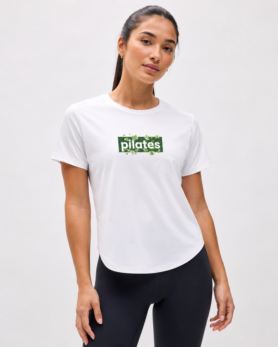 Pilates Floral Box T-Shirt — Botanical Pilates Tee
