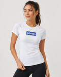 Pilates Blue Tie-Dye Box T-Shirt — Fitness Tee for Pilates Lovers