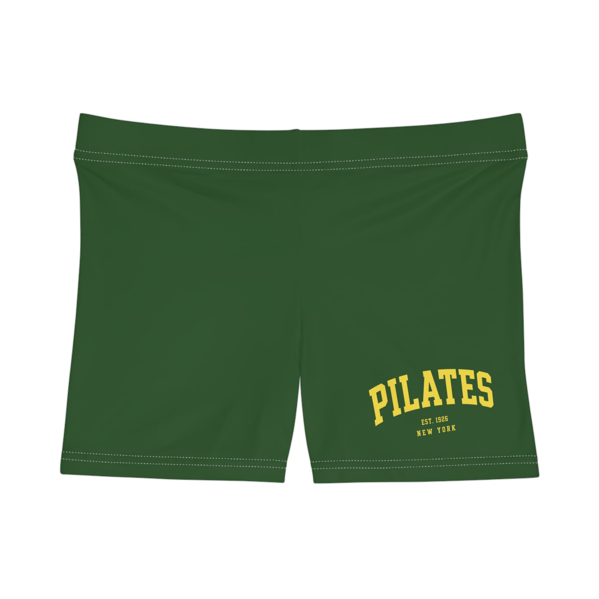 Pilates Women's Fitness Shorts — Green Athletic AOP Shorts