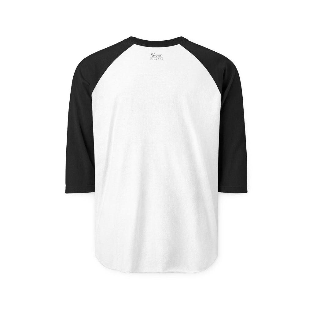 Pilates Raglan Shirt — Athletic 3/4 Sleeve Workout Tee