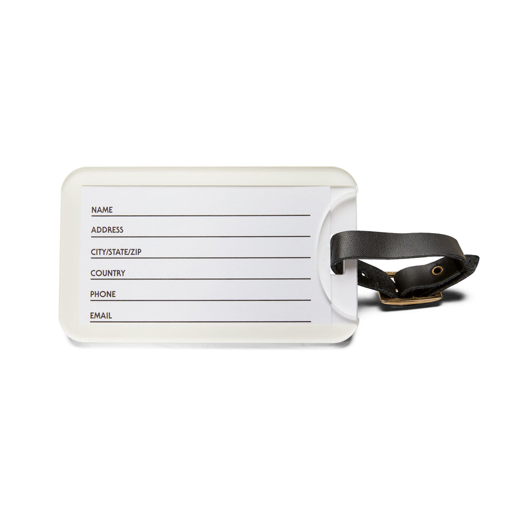 Pilates Luggage Tag — Vintage Collegiate Fitness Bag ID