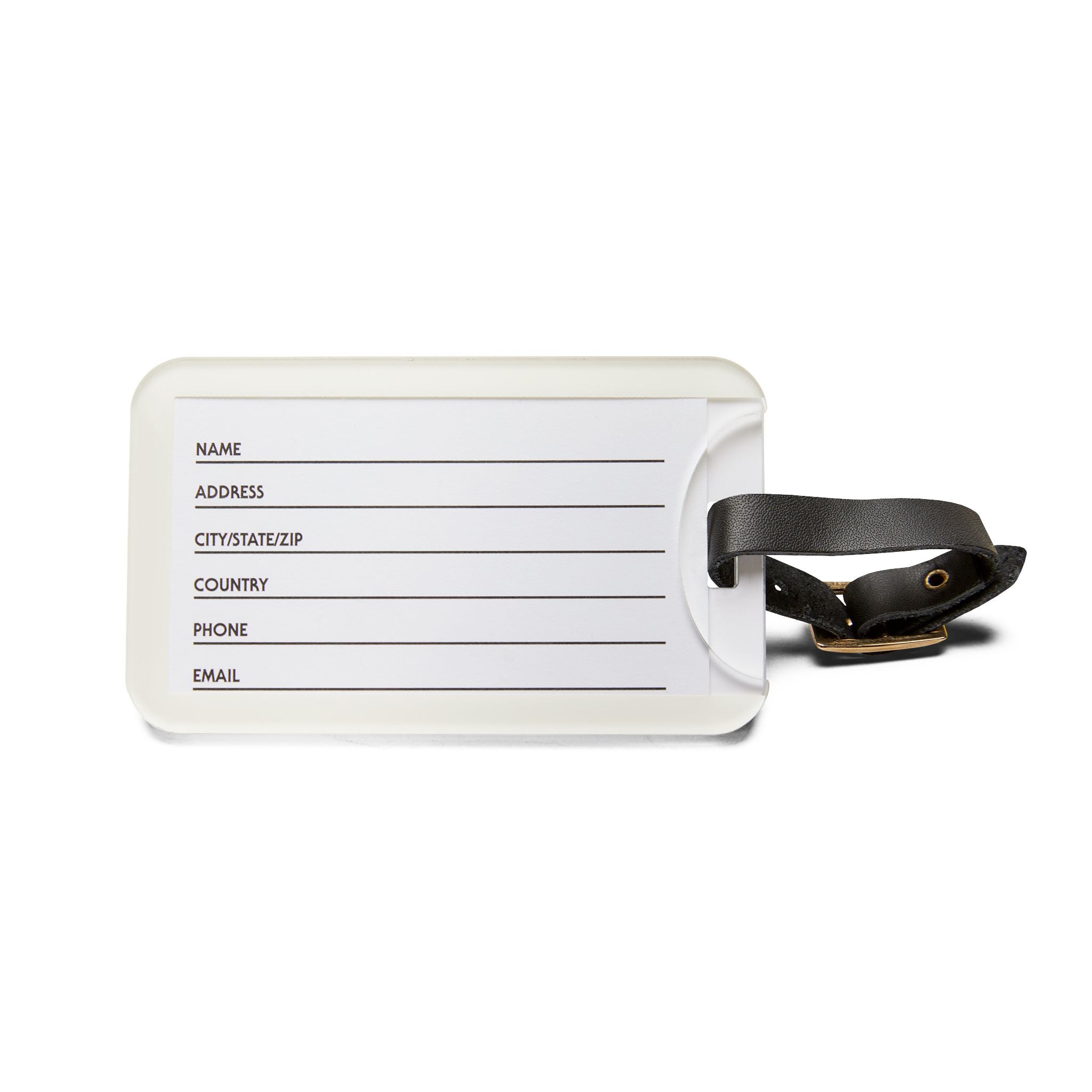 Pilates Luggage Tag — Vintage Collegiate Fitness Bag ID