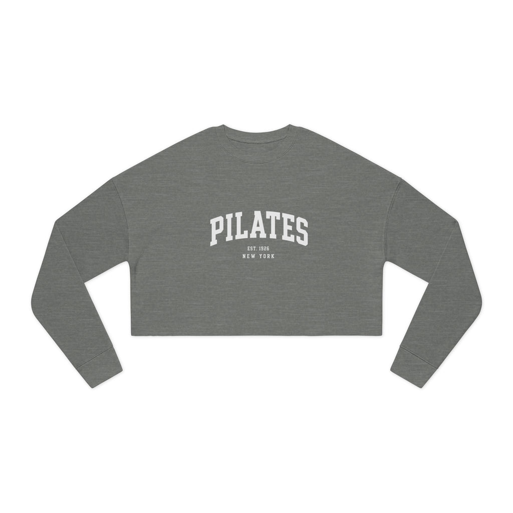 Pilates Cropped Sweatshirt — Women's Cozy Studio Pullover