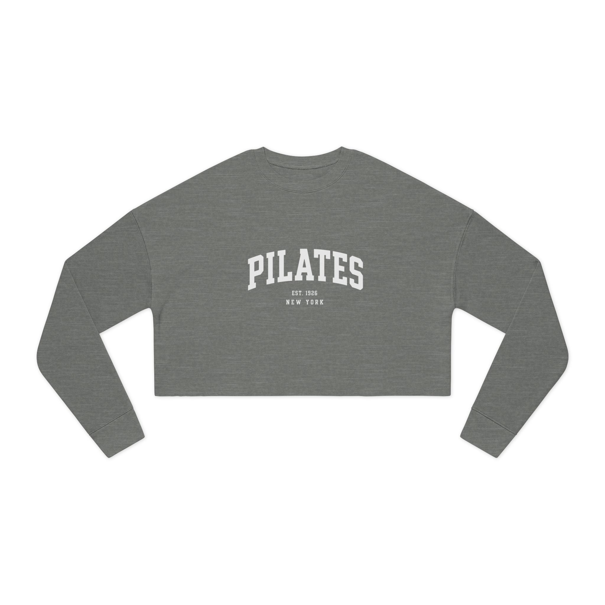Pilates Cropped Sweatshirt — Women's Cozy Studio Pullover