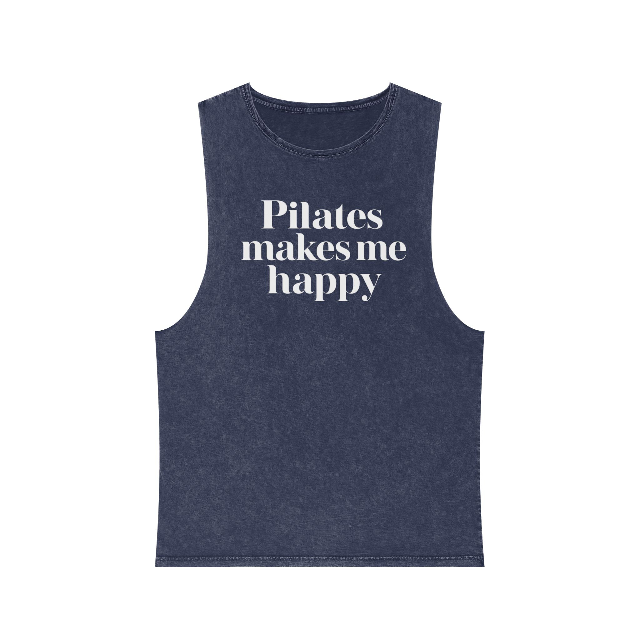 Pilates Health Club Stonewash Tank — Vintage Fitness Tank Top