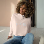 Pilates Cropped Hoodie — 'Pilates' Varsity Logo Crop Top for Fitness & Leisure