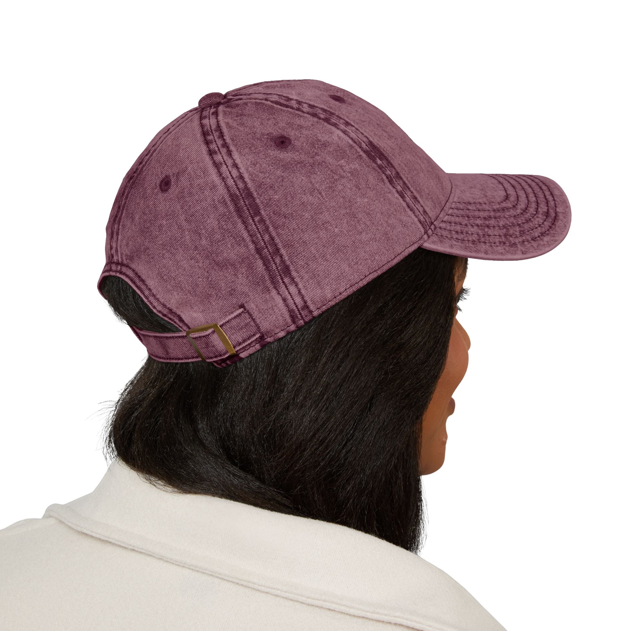Pilates Vintage Embroidered Cap — Washed Grey Baseball Hat