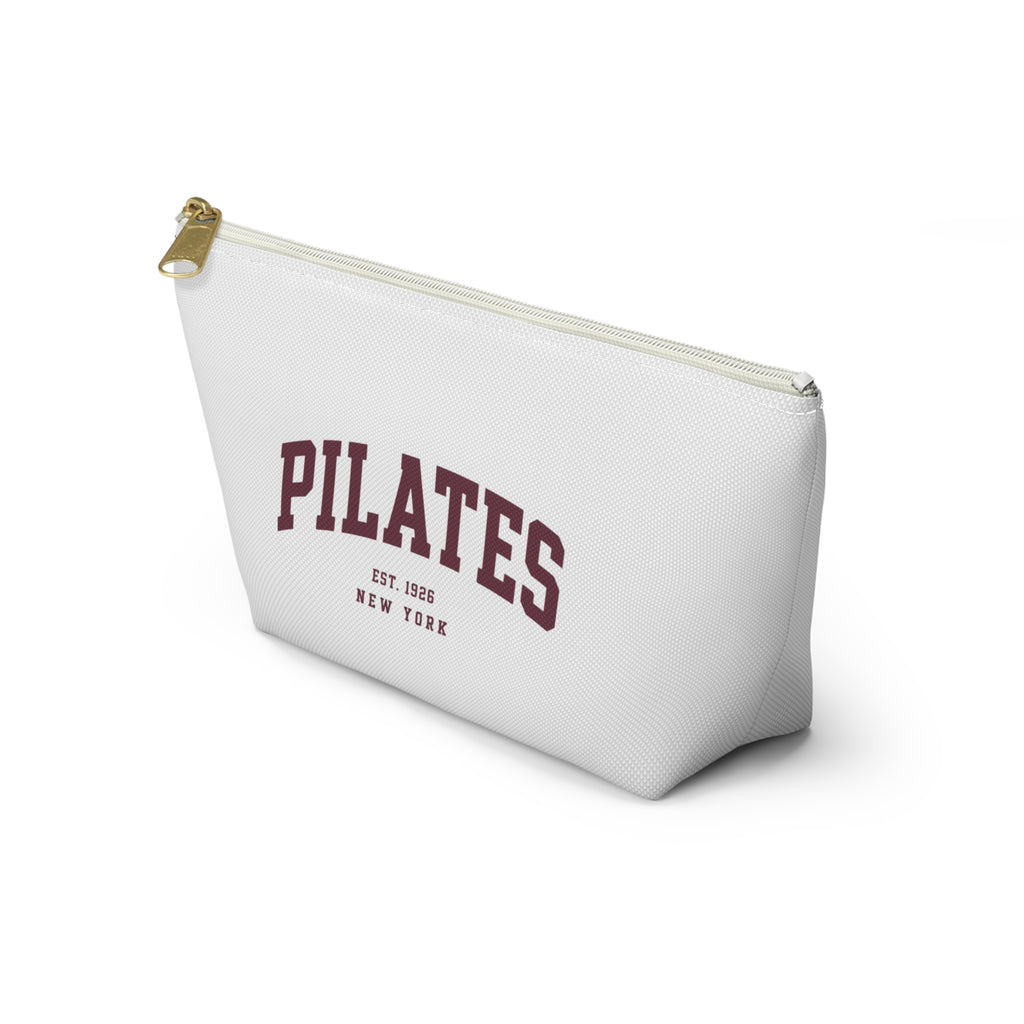 Pilates Canvas Accessory Pouch — T‑Bottom Makeup & Gym Bag