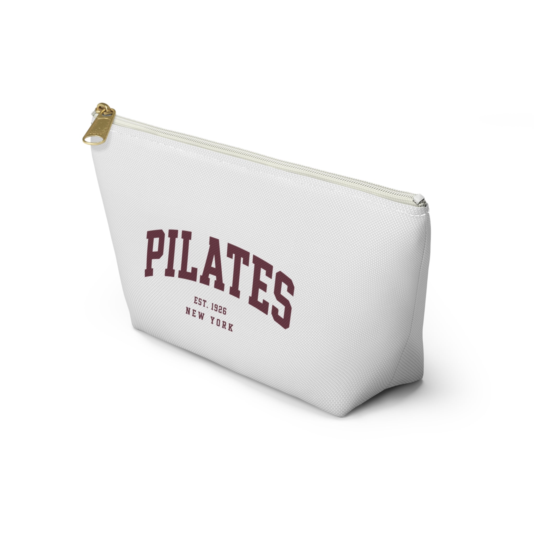 Pilates Canvas Accessory Pouch — T‑Bottom Makeup & Gym Bag