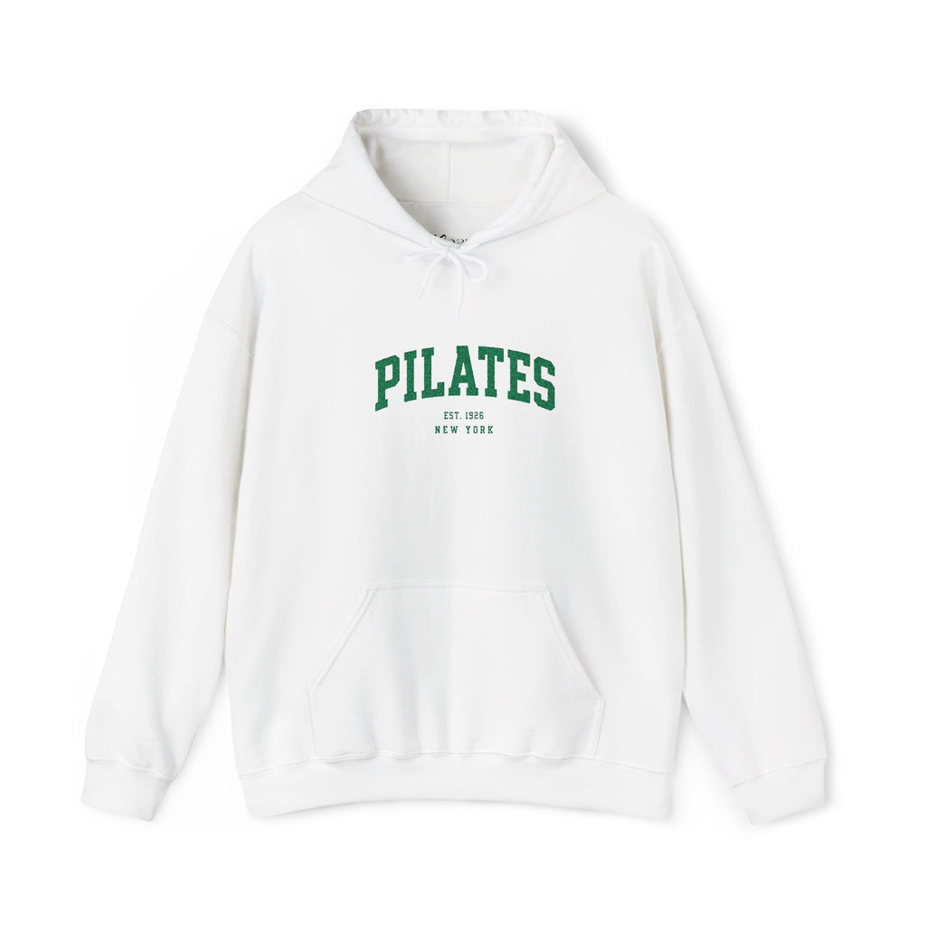 Pilates Hoodie - Vintage Green 'Pilates' Athletic Pullover