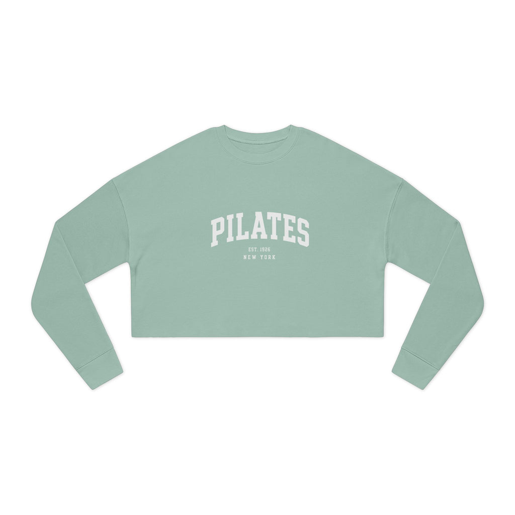 Pilates Cropped Sweatshirt — Women's Cozy Studio Pullover