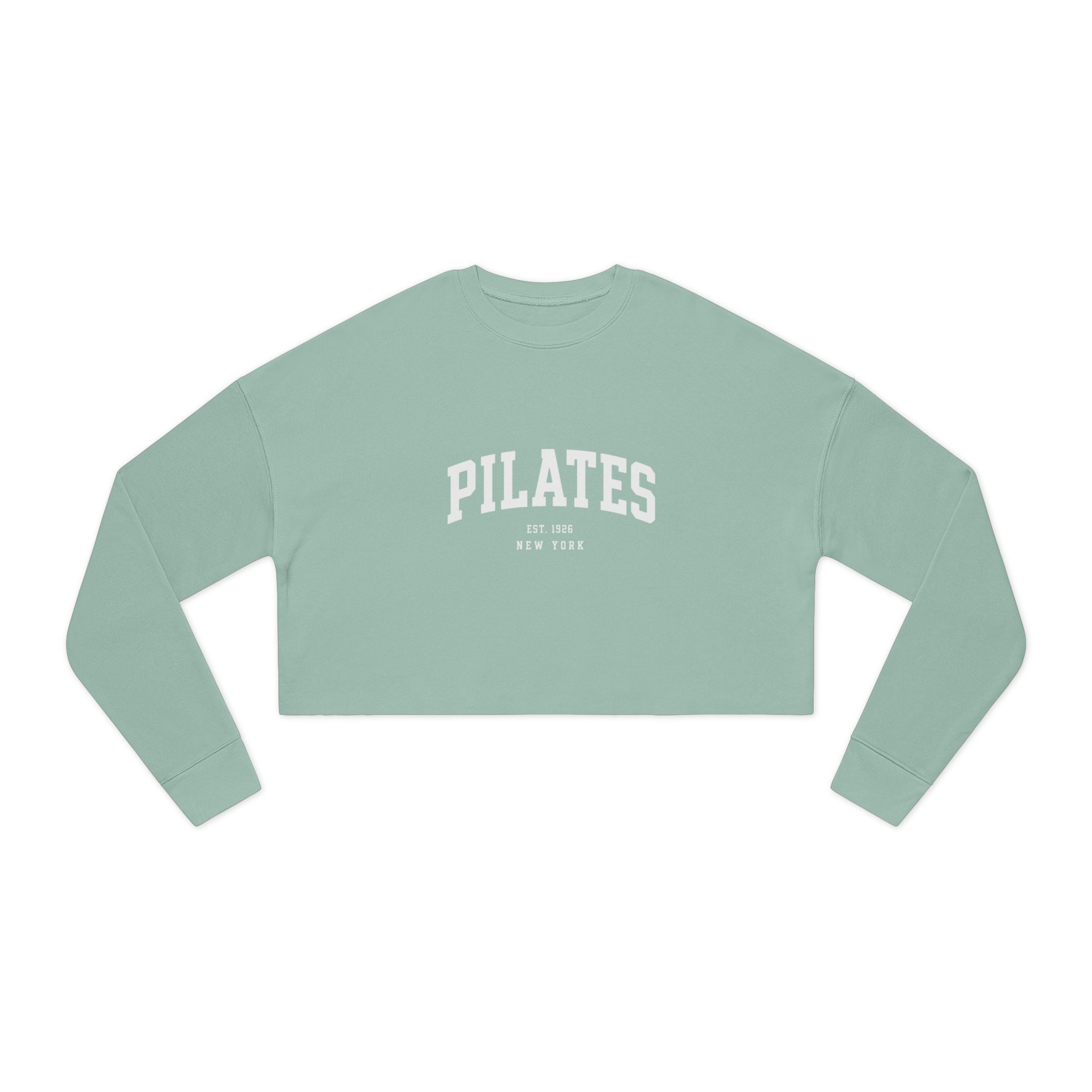 Pilates Cropped Sweatshirt — Women's Cozy Studio Pullover