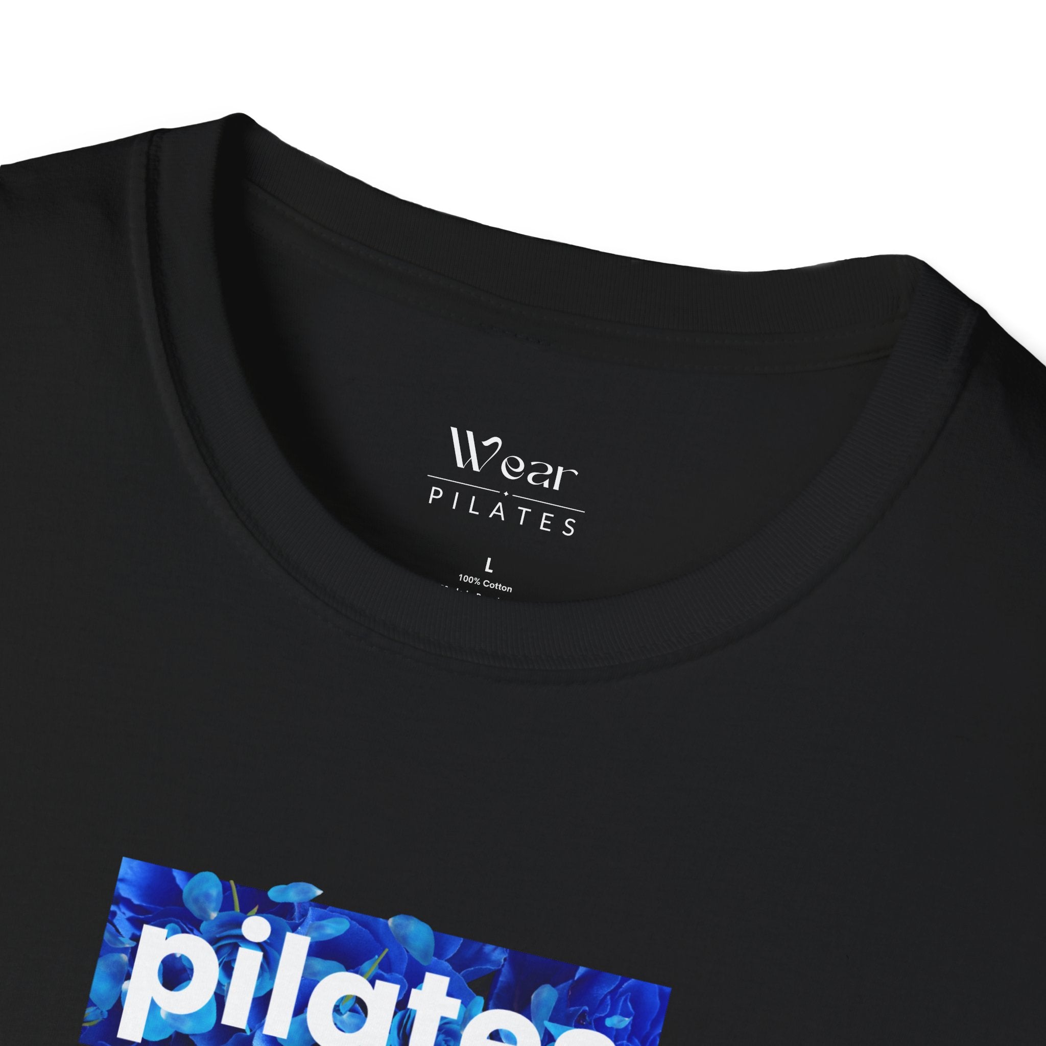 Pilates Blue Tie-Dye Box T-Shirt — Fitness Tee for Pilates Lovers