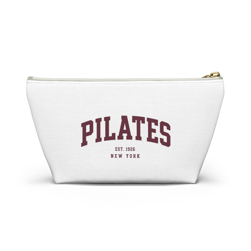 Pilates Canvas Accessory Pouch — T‑Bottom Makeup & Gym Bag