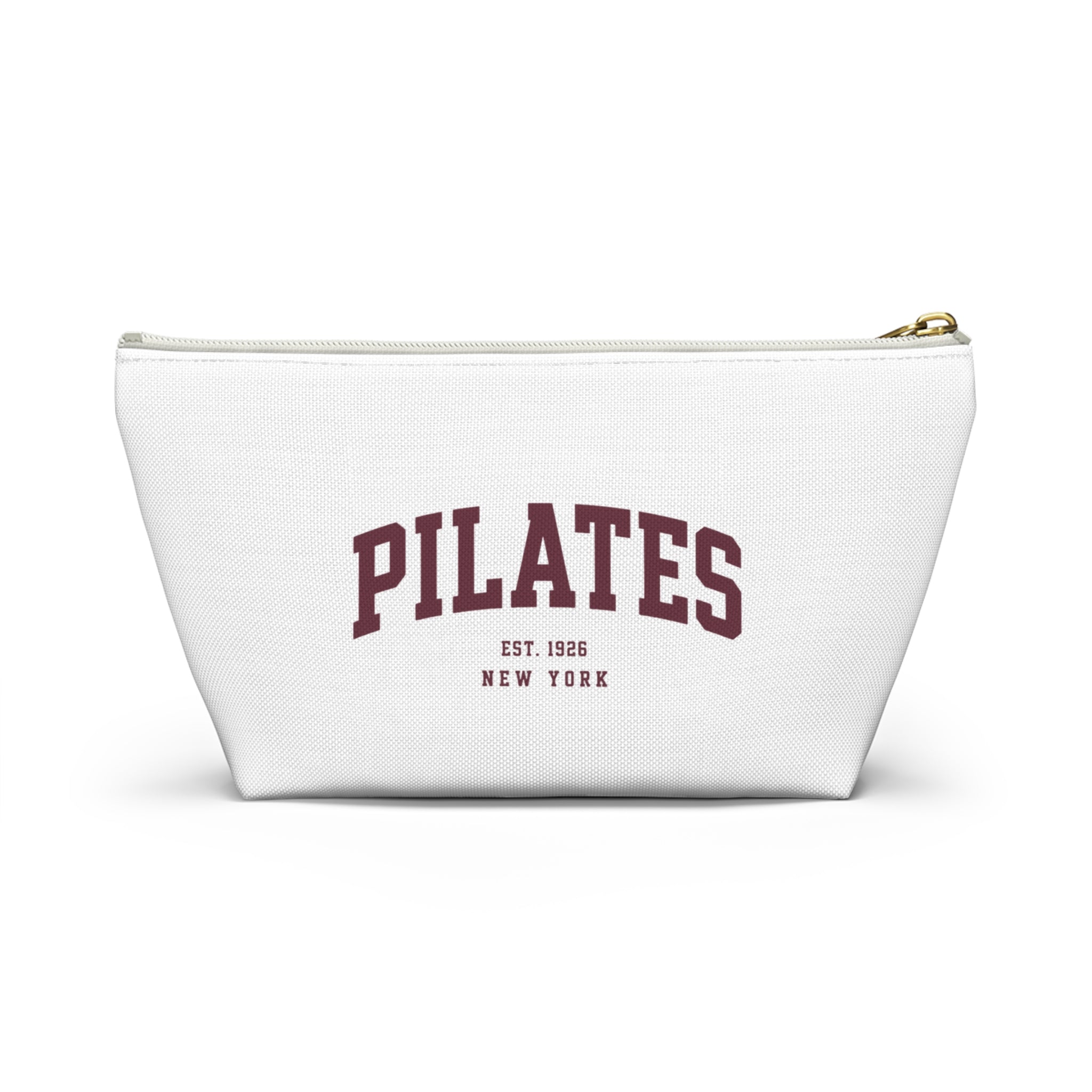 Pilates Canvas Accessory Pouch — T‑Bottom Makeup & Gym Bag