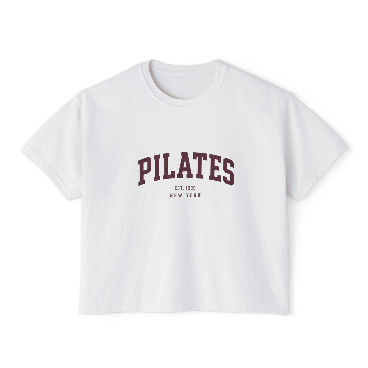 Pilates Boxy Tee — Women's Casual Pilates T-Shirt