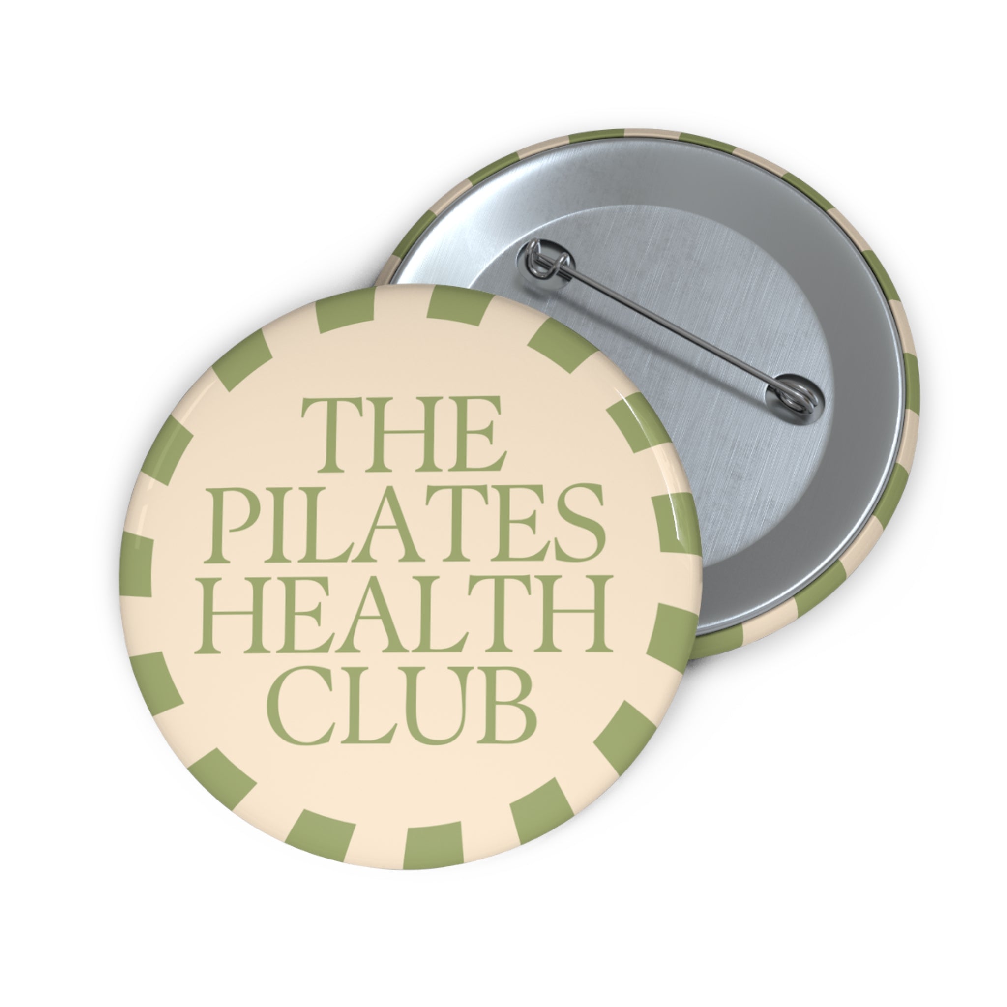 Pilates Health Club Button Pin — Custom Wellness Lapel Pin