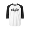 Pilates Raglan Shirt — Athletic 3/4 Sleeve Workout Tee